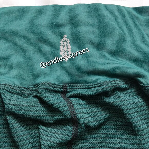 Free People FP Movement Sierra Seamless Mesh Leggings in Forest Green - Picture 6 of 8